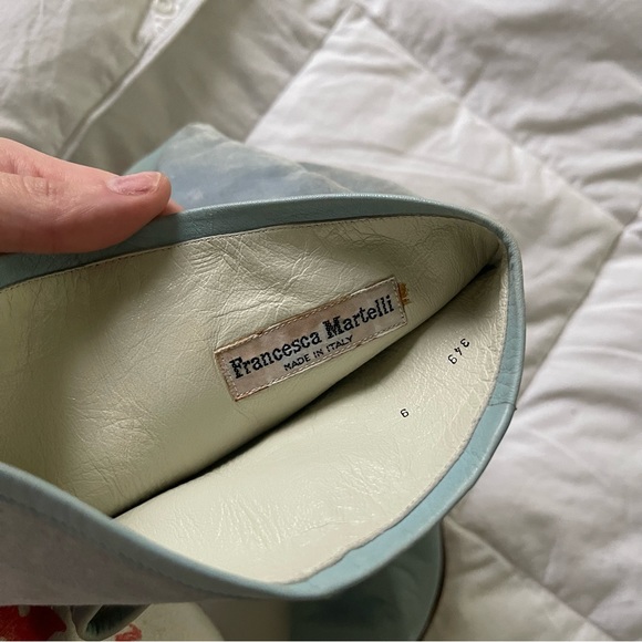 Vintage Francesca Martello blue leather boots - Picture 6 of 8